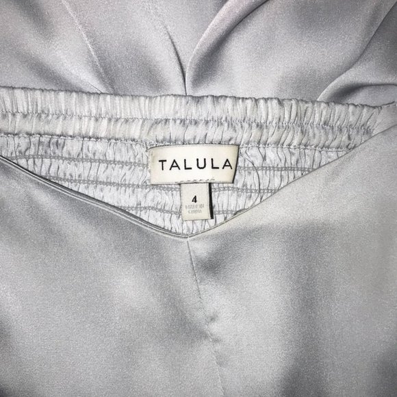 Talula - High-Low, Blue, Satin Dress - Picture 4 of 4